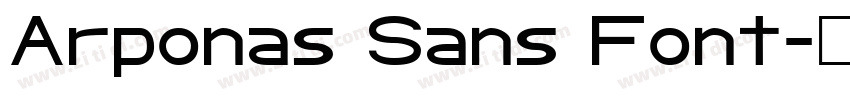 Arponas Sans Font字体转换